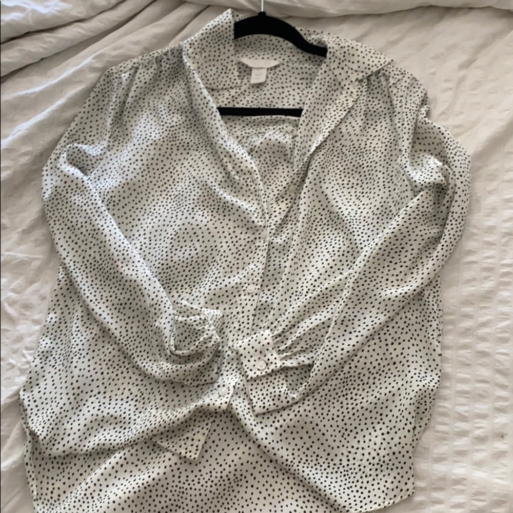 Dalmation print blouse